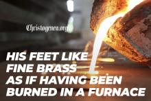 Brass in a Furnace is White